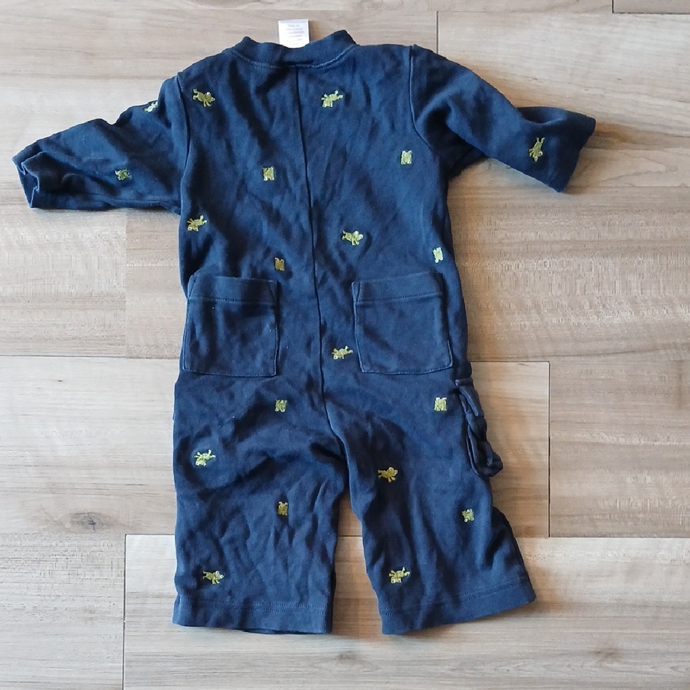 Gymboree Rainy Day Fun Allover Froggy One-piece Vintage Size 3-6 Mon. Embrodered - Picture 7 of 8